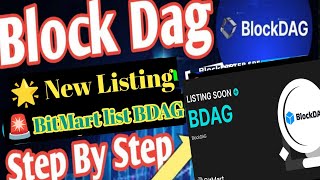 🌟 Upcoming New Listing #BitMart will list BDAG blockdagnetwork soon