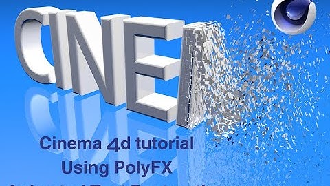 Cinema 4D Tutorial: PolyFX Animated Destruction