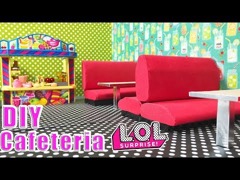 DIY Cafeteria pour Poupées LOL - Playmobil - Miniature - Tuto
