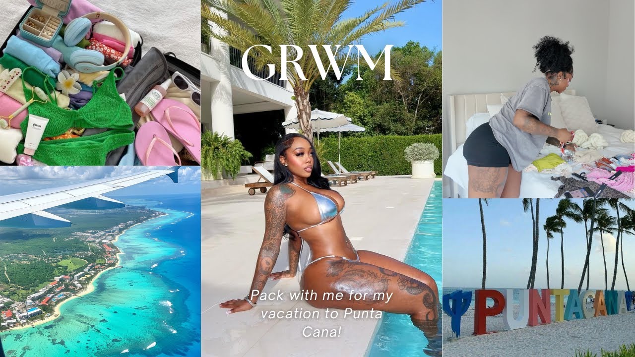 GRWM ДЛЯ ОТПУСКА В ПУНТА-КАНУ | Волосы, ногти, ресницы + Мини-набор Sephora !!!