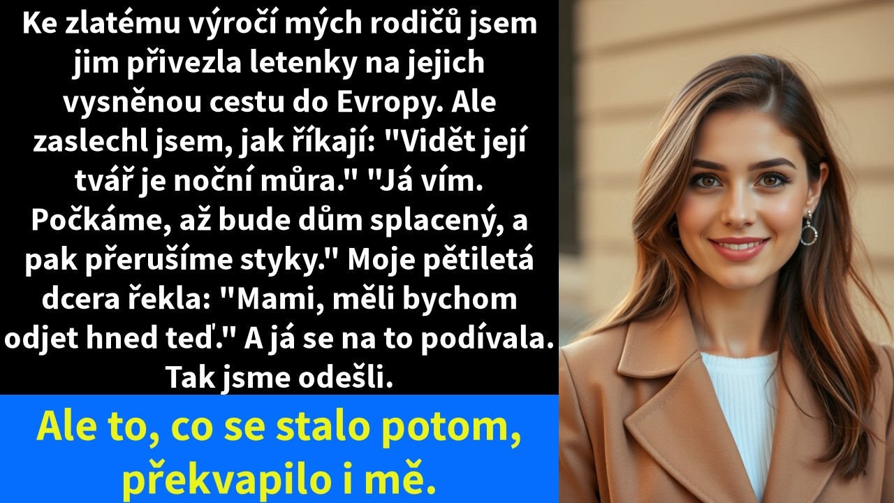 Slyšela jsem vlastní matku a sestru, jak plánují, že mě odstřihnou od rodiny, ve chvíli, kdy jsem jim chtěla darovat vysněnou dovolenou k výročí. Tři roky jsem předstírala, že o ničem nevím, a...