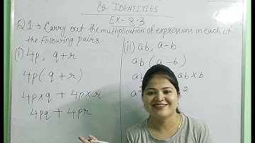 Class- 8th- Q. 1- Ex- 8.3- Ch- 8- Algebraic Expression & Identities- NCERT, Mathematics📚