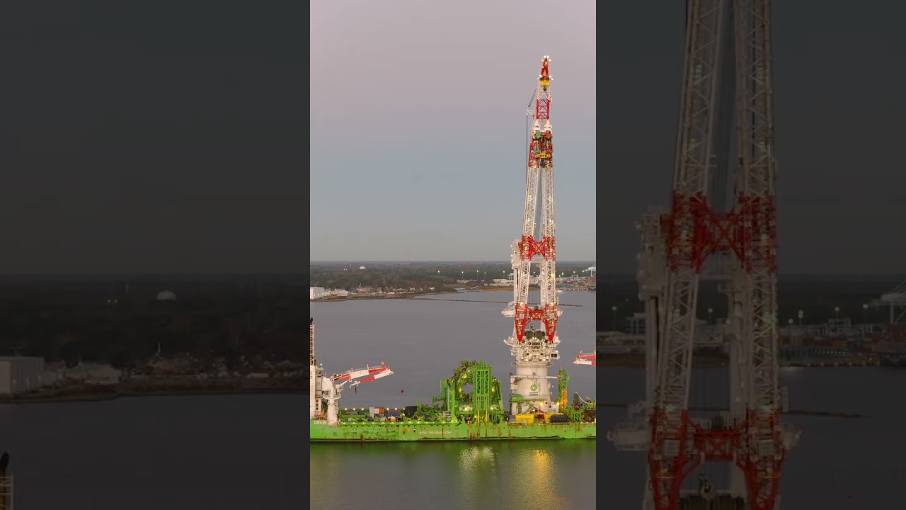 Inside the Port: "Orion" Heavy Lift Vessel Arrival (Drone)