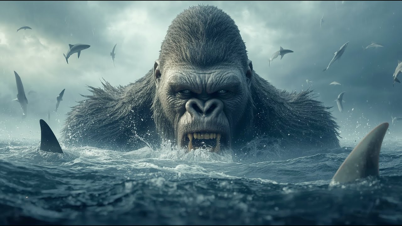 KONG vs METAL-EATING SHARKS — Ocean Monster Invasion | Epic AI Battle