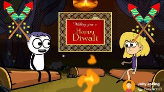 Happy Diwali With Jolly \\ Diwali Special Funny Video Animation \\