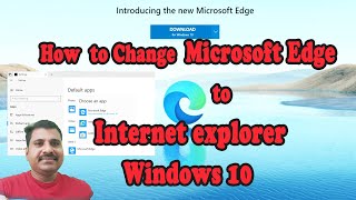 How to Change the Default Web browser in Windows 10 | Change to Microsoft edge to Internet explorer screenshot 3