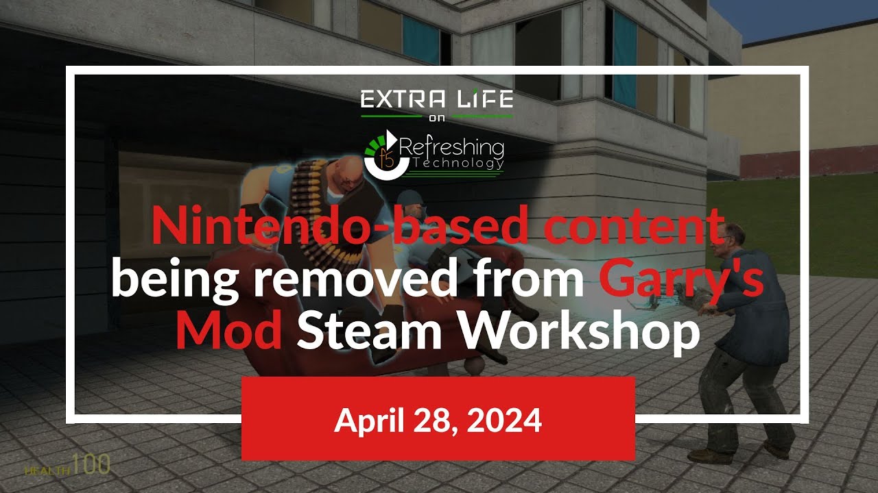 Nintendo-based content being removed from Garry's Mod Steam Workshop - Extra Life