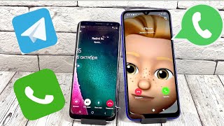 Cat vs Samsung Galaxy S8 / Incoming Telegram Call / MIUI Redmi 9c screenshot 3