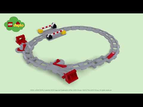 YouTube thumbnail: LEGO DUPLO Town Train Tracks - 10882