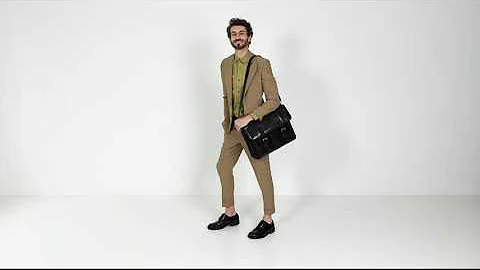 Black Leather Briefcase, Satchel Bag - The Time Machine | Time Resistance Official Video