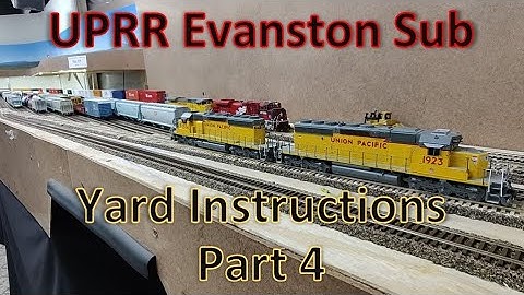 HO Scale trains in Action - Part 4 Yard Crew Instructional Video on the UPRR Evanston Sub Train Ops