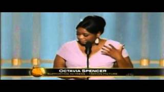 Octavia Spencer win Best Supporting Actress - Golden Globes 2012