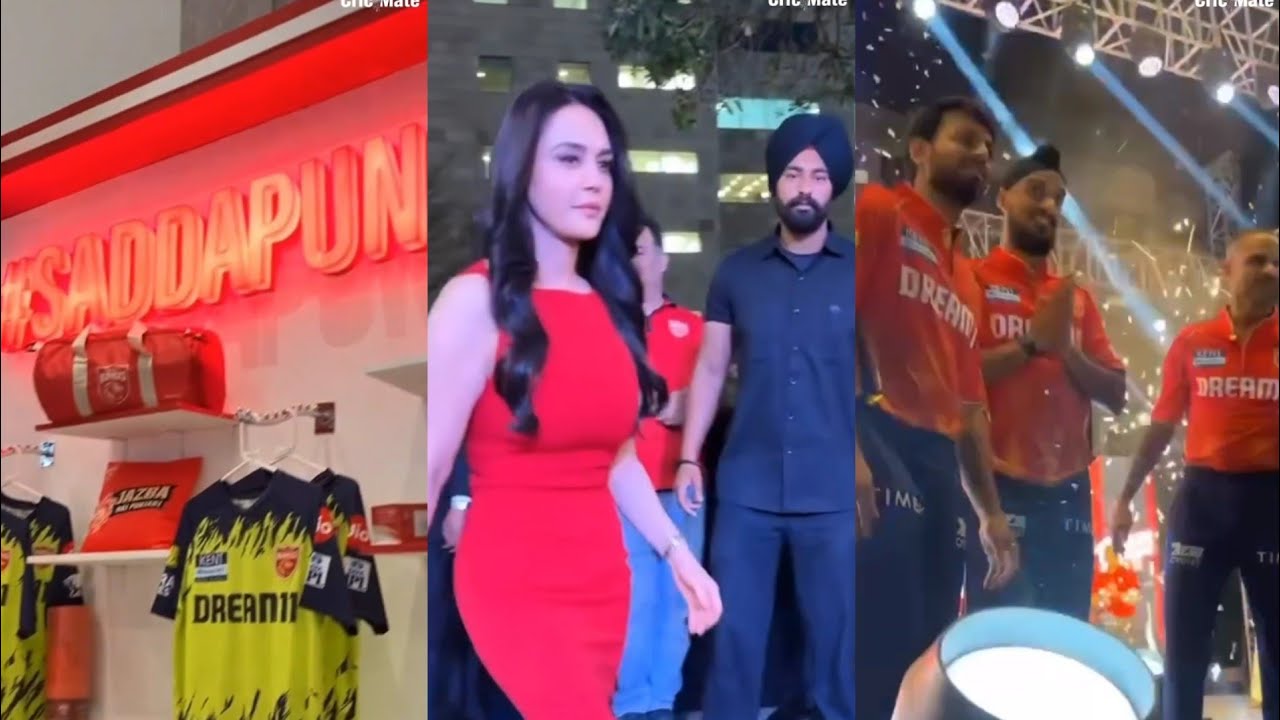 Punjab Kings Unveil New Jersey 2024 | Shikhar Dhawan, Preity Zinta | IPL 2024