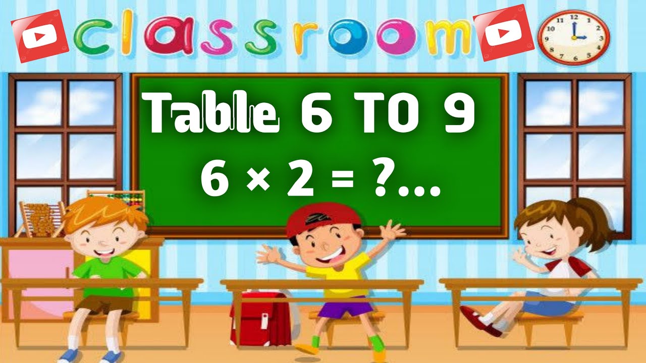 Table 6 to 9 || multiplying Table 6 to 9 || part 2|| KIDS CHANNEL ️ ️ ...