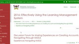 MUELE (Students) Posting in a Discussion Forum