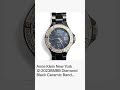 Anne Klein New York 12-2023BMBB Diamond Black Ceramic Band Black MOP Dial Watch