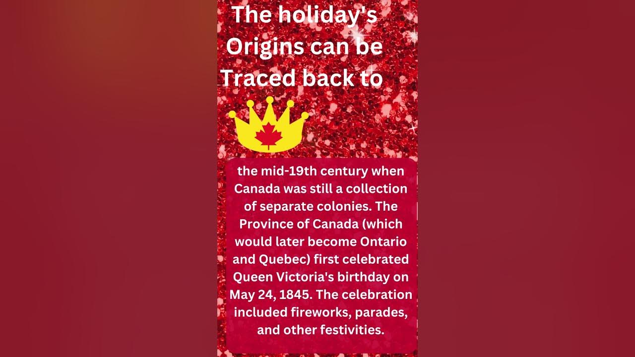 The Origin of Victoria Day YouTube