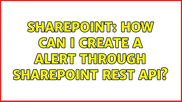 Sharepoint: How can I create a alert through SharePoint REST API?