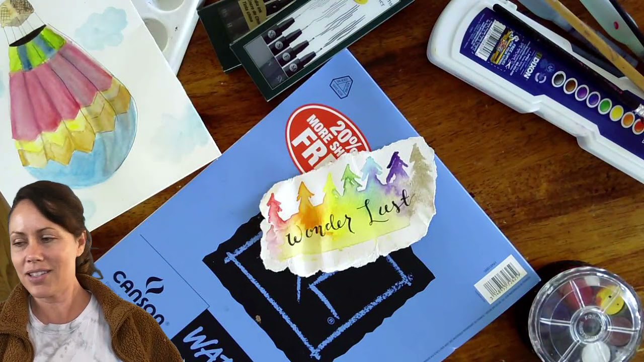 Water Color Repeat Tile Pattern Swatch in Photoshop Part 1: Watercolor supply list