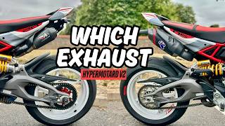 Termignoni vs Austin Racing! Which Exhaust Is BEST for the Ducati Hypermotard V2 SP