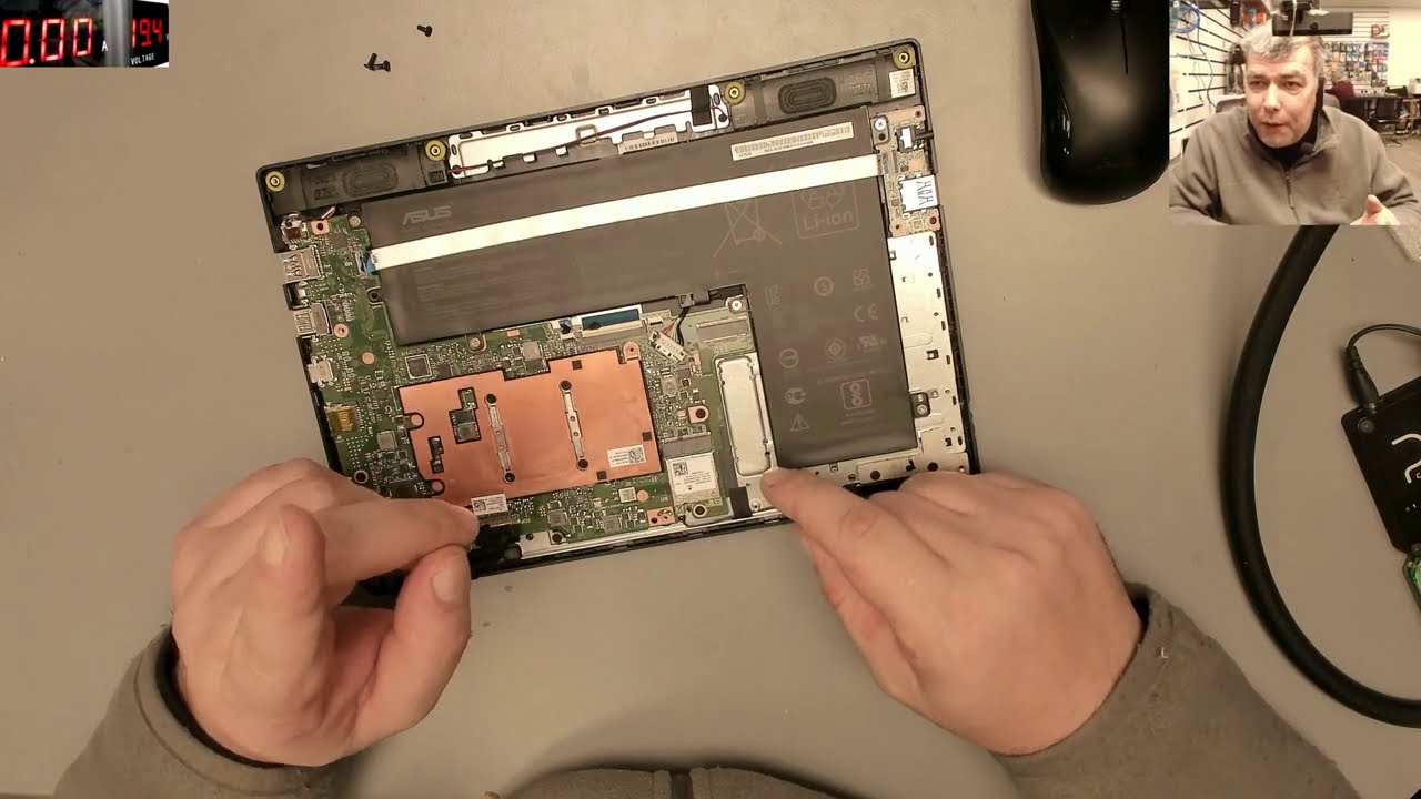 Asus e210M no power -repair and my new solder iron Hakko 951 - YouTube