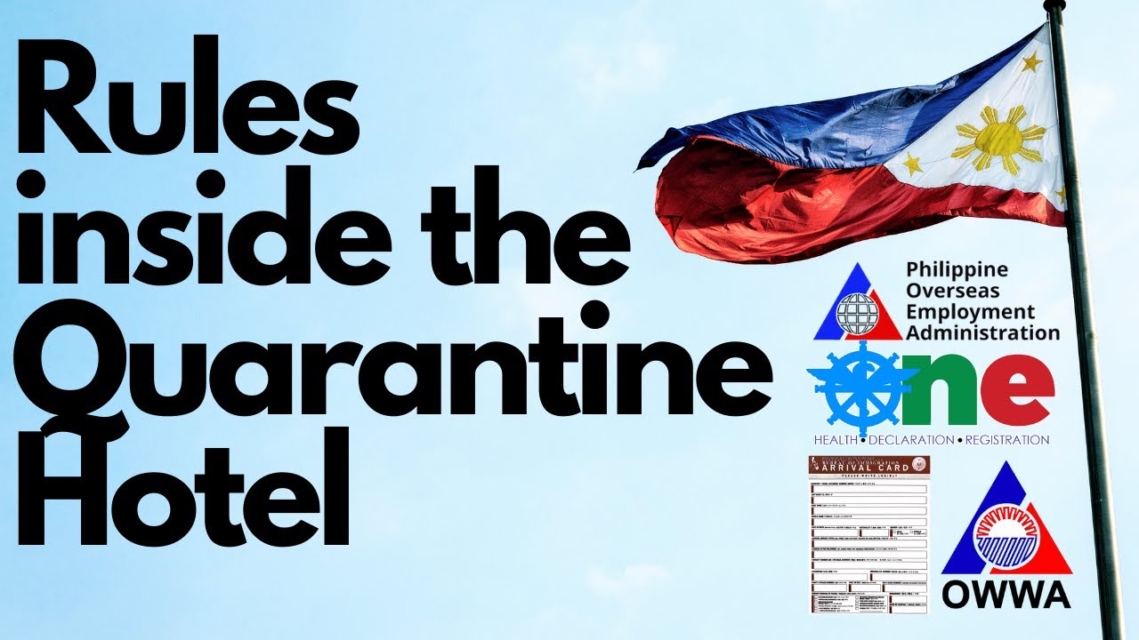 Important Things To Bring | Rules and Regulations inside the Quarantine Hotel in the Philippines |