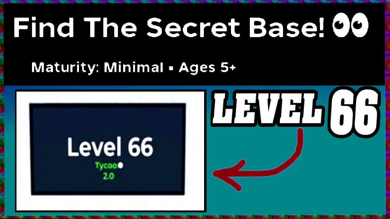 LEVEL 66 FIND THE SECRET BASE Walkthrough 👀 [Roblox] [Full Guide English]