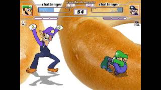 MUGEN Luigi & Weegee vs Waluigi & Super Waluigi