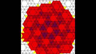Rolling polyhedron in tilings animation