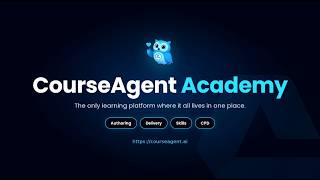 CourseAgent Academy: Author, Deliver, Track skills & CPD - all in one place