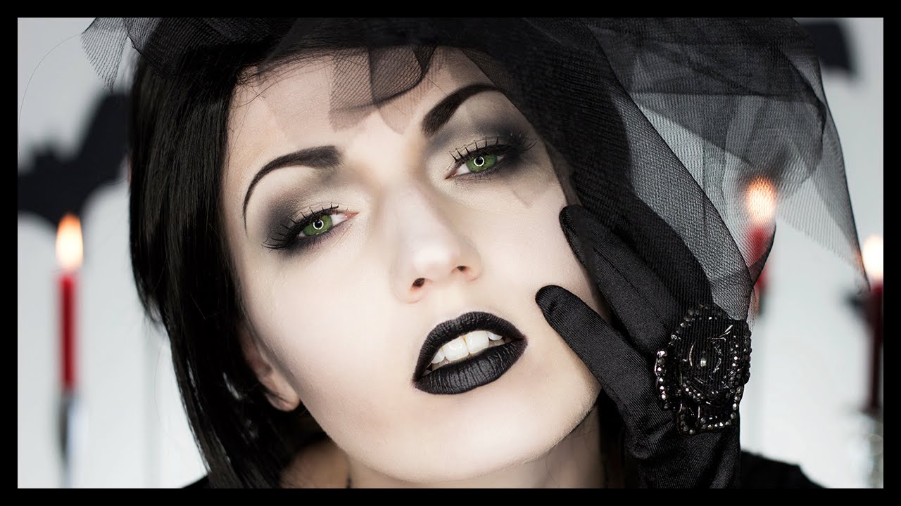 Black Widow Victorian Ghost Halloween Makeup YouTube