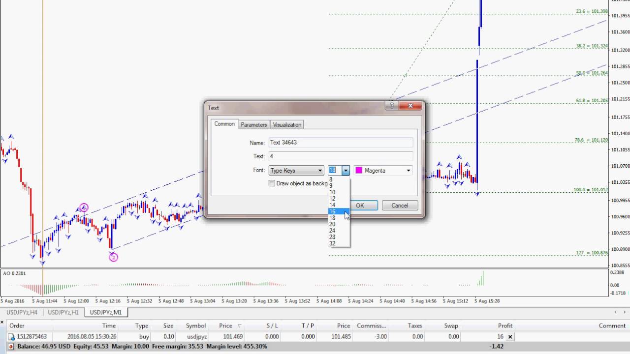 NFP Live Trading 05 August 2016 - USDJPY - 1 