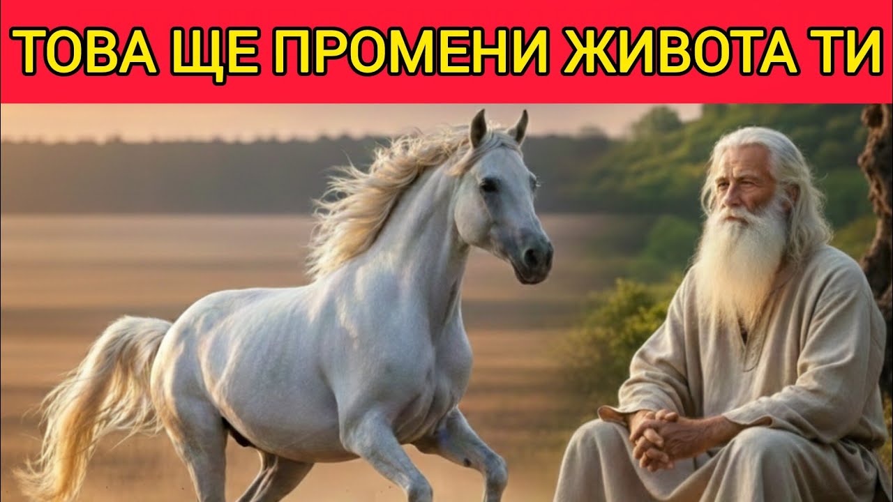 ПРИТЧА ЗА СТАРЕЦА И БЕЛИЯ КОН ТАЗИ ПРИТЧА ЩЕ ПРОМЕНИ МИСЛЕНЕТО ВИ