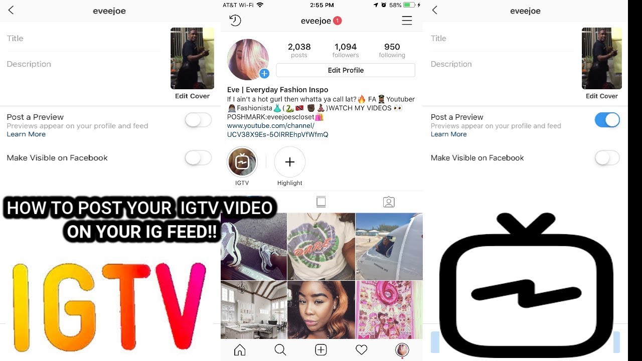 HOW TO POST YOUR IGTV VIDEO TO YOUR IG FEED!! NEW 2019 INSTAGRAM