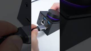 Hagibis Knob USB C Hub com botões de atalho Tipo C Docking Station