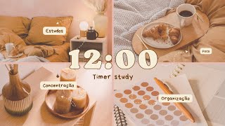 Timer Study 12 minutes - Focus, discipline and organization 