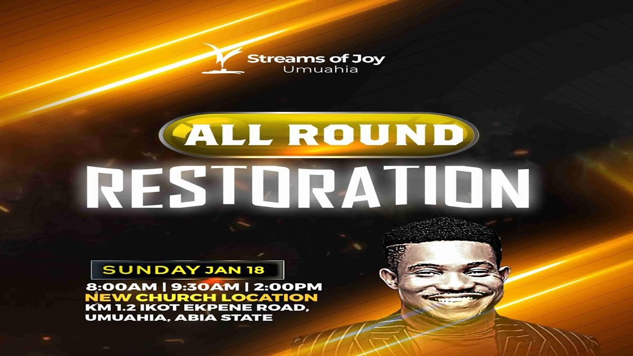 ALL ROUND RESTORATION || SUNDAY SERVICE || 18TH JANUARY 2026