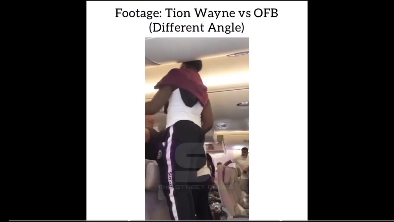HEADIE ONE & TION WAYNE FIGHTING ON AIRPLANE