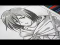 How To Draw Mikasa Ackerman Attack On Titan 
