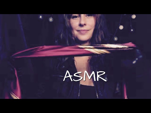 ASMR ! Relaxing Fabric sounds Silky scarf / Face Masking ENG