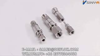 DEFLOK Metal Connectors High Pressure Instrument tube & pipe fittings Quick Release Couplings