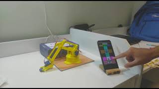 Smartphone Bluetooth HC-05 controlled Robot Arm using Arduino