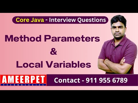Define Method parameter & Local Variable | Ameerpet Technologies