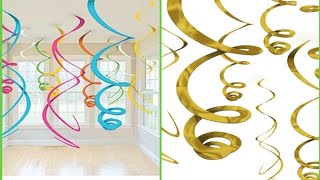 #partydecoration DIY EASIEST PARTY DECORATION: How To Make Swirl Party Decoration
