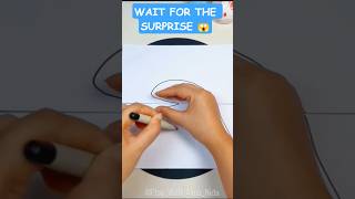 Open &amp; See the Magic! 😱🦖 Dinosaur Surprise Drawing Trick | Paper Fold Art #Shorts #art #diy #cute