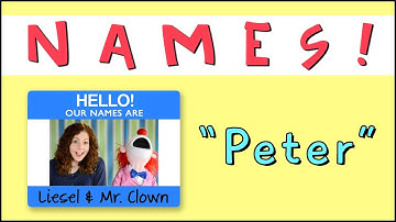 Learning Names with Mr. Clown: "Peter"