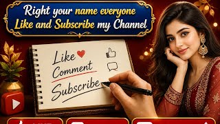 Write Your Name Live ✍️ | I Write Everyone’s Name | Join Live &amp; Get Your Name Written | Like &amp; Subs.