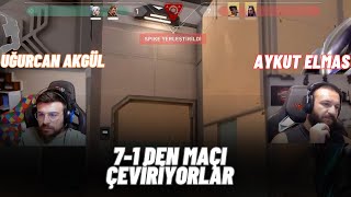 Uğurcan Akgül Aykut Elmas ile 7-1 den Maçı Çeviriyorlar