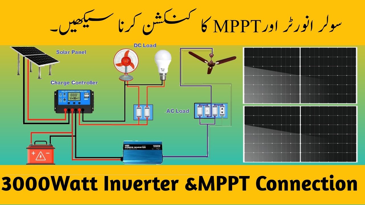 3kw solar panels fitting  guide | Solar panels lagana sikhy | invertor connections