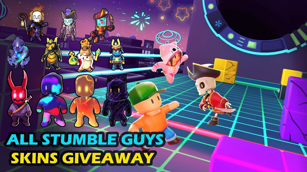 All Skin Giveway Stumble Guys Live Block Dash |  EU AND INW 
